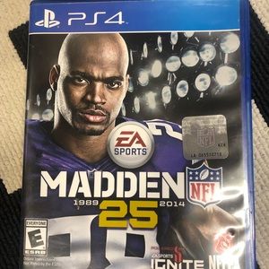 PS4 Playstion 4 NFL Madden 25 Video Game Used